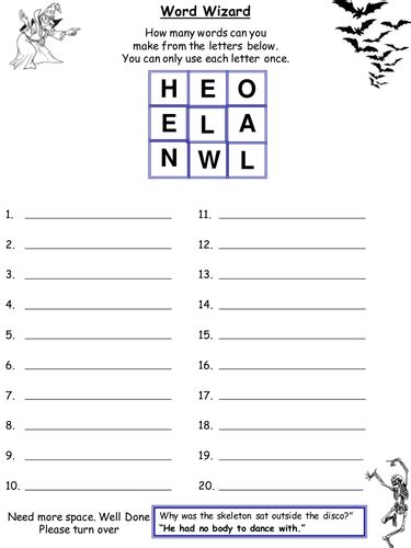 9 Letter Word Puzzle Printable